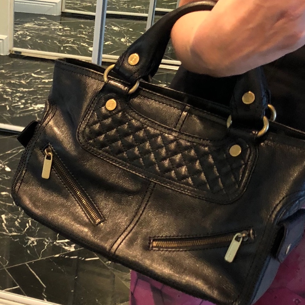 Celine black leather bag